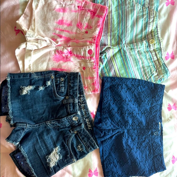 Girl shorts, two size 8 and two size 10, from Gymboree, crazy 8 and cherokee - Picture 1 of 3